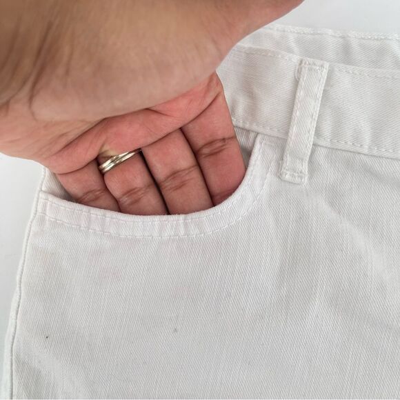 The Childrenâs Place Girlâs White Rolled Cuff Denim ShortsâSize 14 - Picture 4 of 12